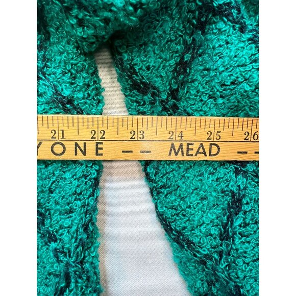 Vintage Monto Par Le Chois Womens Cardigan Sweater Size P/M Teal Black - Picture 9 of 11